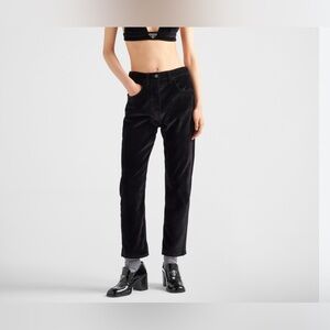 Prada Five-Pocket Velvet Denim Jeans 26